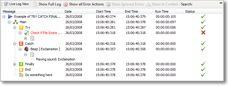 Hierarchical build logs enhance Team Foundation Build's flat text log