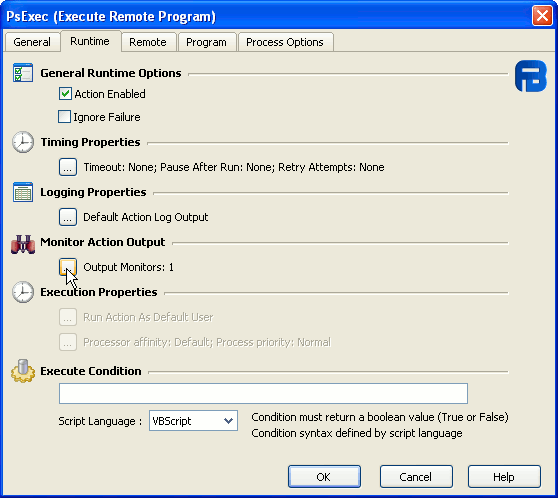 Runtime Property Tab