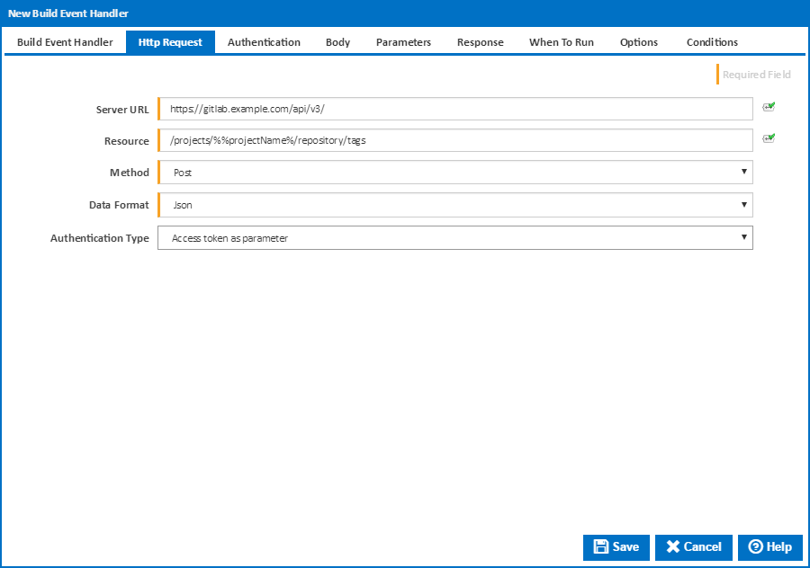 HTTP Request Build Event Handler